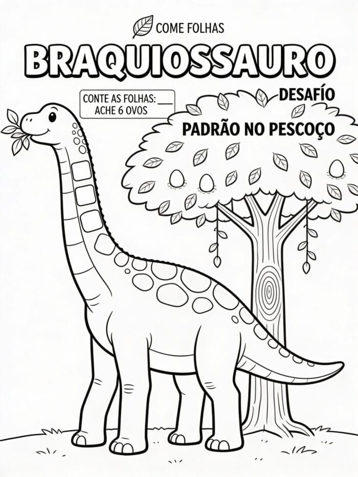 Braquiossauro Comendo