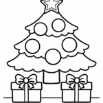 arvore de natal desenho facil