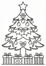 arvore de natal desenho colorido